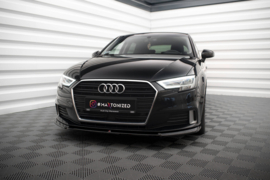 Maxton Design VOORSPLITTER V.2 AUDI A3 SPORTBACK 8V FACELIFT Gloss Black