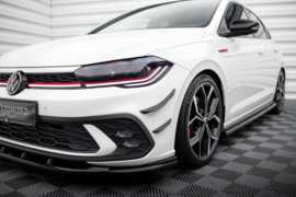 Maxton Design Voorbumpervleugels (Canards) Volkswagen Polo GTI Mk6 Facelift