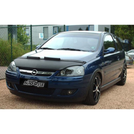 Motorkapsteenslaghoes passend voor Opel Corsa C 2001-2006 zwart