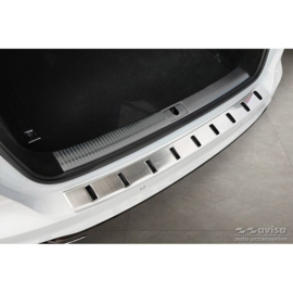 RVS Achterbumperprotector passend voor Audi A4 Avant B9 (incl. S-Line) 2015-2019 & Facelift 2019- - 'STRONG EDITION'