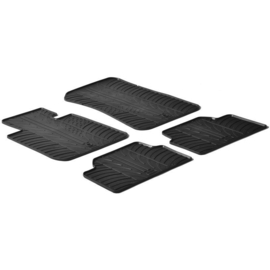 Rubbermatten passend voor BMW 1 serie E81/E87 3/5 deurs 2004-2011 (T profiel 4-delig + montageclips)
