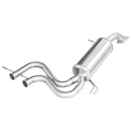 100% RVS Sportuitlaat passend voor Hyundai Veloster 1.6 TGDI 186pk 2011-2014 2xCentraal