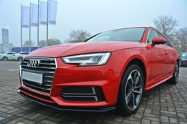 Maxton Design VOORSPLITTER V.2 AUDI S4 / A4 S-LINE B9 Gloss Black