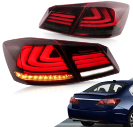 VLAND LED-achterlichten voor 2013-2015 Honda Accord 9e generatie achterlichten Kleur: Rood gerookt