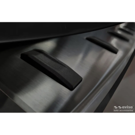 Avisa RVS Achterbumperprotector STRONG EDITION passend voor Audi A6 (C8) Avant incl. S-Line 2023-2025 - Zwart