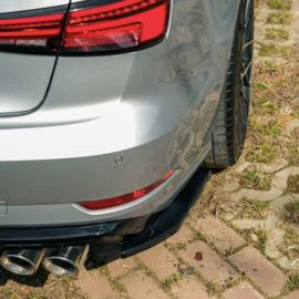 Oneway Achterbumperskirts (Hoeken) passend voor Audi A3 (8V) Sedan Facelift 2016-2020 - Glanzend zwart