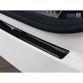 Carbon Achterbumperprotector passend voor Audi Q3 2011-2015 & 2015- Zwart Carbon
