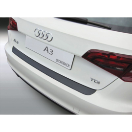 ABS Achterbumper beschermlijst passend voor Audi A3 (8v) S3/RS/S-Line Sportback 2012-2016 Zwart