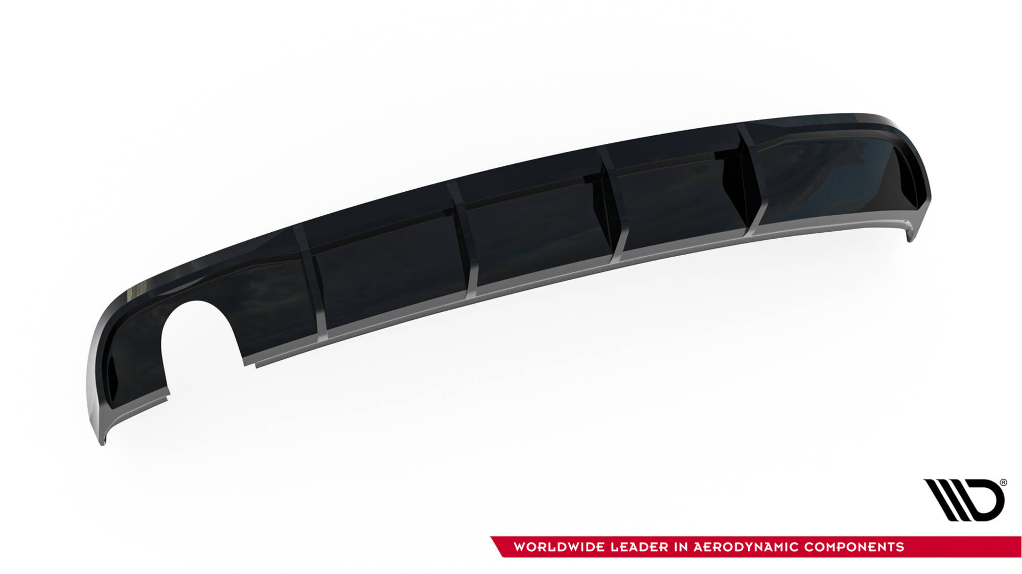 Maxton Design Achterspoiler Audi A3 Sedan 8V Facelift (uitvoering met enkele uitlaatpijpen aan één kant)