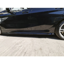 Motordrome Set sideskirts passend voor BMW 1-Serie (F40) M-Sport/M135i 2019-2024 (ABS Glanzend zwart)