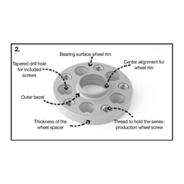 H&R DRA-Systeem Spoorverbrederset 90mm per as - Steekmaat 5x120 - Naaf 72,5mm - Boutmaat M12x1,5 - passend voor BMW