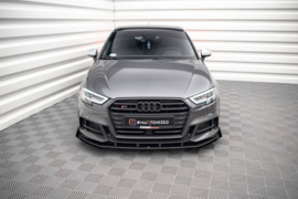 Maxton Design STREET PRO VOORSPLITTER V.1 + KLEPPEN AUDI S3 / A3 S-LINE SPORTBACK 8V FACELIFT