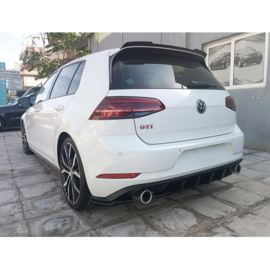 Motordrome Achterbumperdiffuser passend voor Volkswagen Golf 7.5 GTI 2017-2020 (ABS)