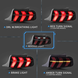 VLAND LED Achterlichten Voor Ford Mustang 2010 2011 2012 Normale editie