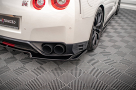 Maxton Design Achtersplitter (met verticale stangen) Nissan GTR R35 Facelift