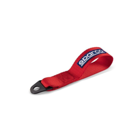 Sparco Racing Sleepoog-Gordel - Rood - max. 3000kg - 16mm gat - FIA goedgekeurd