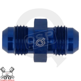 Aluminium adapter male/male D04 Blauw