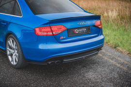 Maxton Design CENTRALE ACHTERSPLITTER AUDI S4 / A4 S-LINE B8 SEDAN Gloss Black