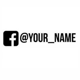 Facebook Logo + Naam