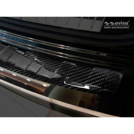 Echt 3D Carbon Achterbumperprotector passend voor Audi Q3 II 2019- incl. S-Line 'Ribs'