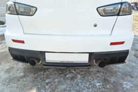 Maxton Design Achtersplitter Mitsubishi Lancer Evo X (met verticale spijlen)
