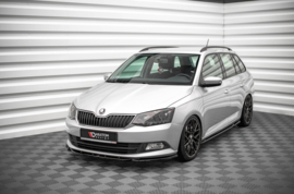Maxton Design VOORSPLITTER V.2 SKODA FABIA MK3 Gloss Black