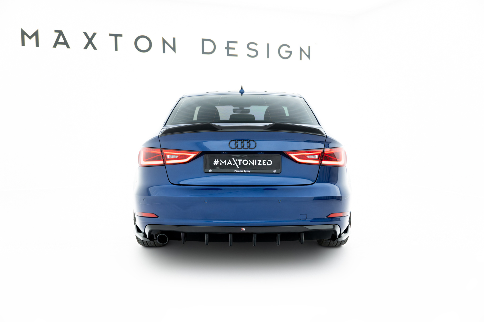 Maxton Design Achterspoiler Audi A3 Sedan 8V (uitvoering met enkele uitlaatpijpen aan één kant)