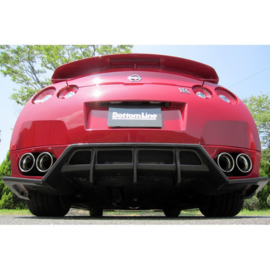 Chargespeed Achterbumperskirt (Diffuser) passend voor Nissan GT-R R35 BottomLine (FRP Zwart)