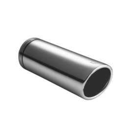 Ulter Sport Uitlaatsierstuk - Rond Ø80mm - Lengte 120mm - Montage 45-65mm - RVS