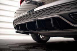 Maxton Design CENTRALE ACHTERSPLITTER (MET VERTICALE SPIJLEN) AUDI A3 S-LINE SEDAN 8Y