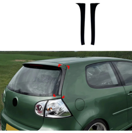 AutoStyle Set achterruit side-spoilers passend voor Volkswagen Golf V HB 2003-2008 (ABS Glanzend zwart)