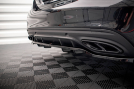 Maxton Design Achtersplitter (met verticale stangen) Mercedes-Benz C AMG-Line W205 Facelift