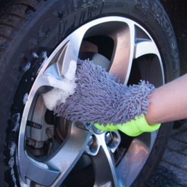 AutoStyle Dubbelzijdige Auto-Washandschoen - Grijs/Groen