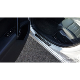 Zwarte RVS Instaplijsten passend voor Peugeot 508 Sedan & SW 2011-2014 & FL 2014-2018 - 'Special Edition' - 4-delig