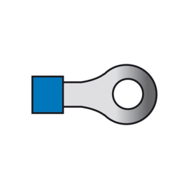 Kabelverbinders 654 blauw blister 10-stuks