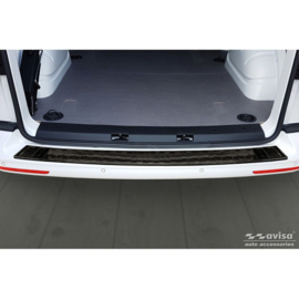 Echt 3D Carbon Achterbumperprotector passend voor Volkswagen transporter T5 2003-2015 & T6 2015-2010 & T6.1 2020-2022 'Ribs'