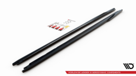 Maxton Design SIDESKIRTS DIFFUSERS AUDI A4 AVANT B9 Gloss Black