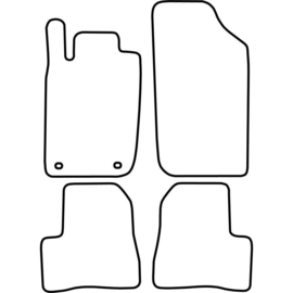Automatten passend voor Peugeot 206 1998-2007