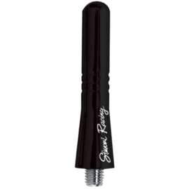Simoni Racing Aluminium Antenne Bermuda - Zwart - Lengte 6cm