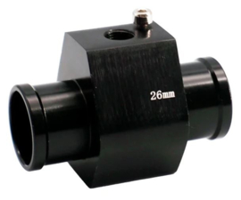 Simoni Racing Watertemperatuursensor Fitting - Zwart geanodiseerd aluminium - Ø26mm