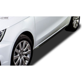 Sideskirts 'Slim' passend voor Audi A1 8X 3/5-deurs (ABS zwart glanzend)