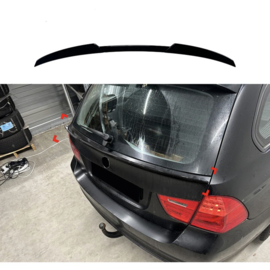 AutoStyle Onderste achterspoiler passend voor BMW 3-Serie E91 Touring 2005-2012 (ABS Glanzend zwart)