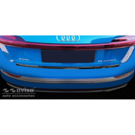 Zwart RVS Achterbumperprotector passend voor Audi E-Tron incl. Sportback 2018-