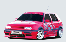 Voorspoiler aanzet met intakes VW Golf III Rieger