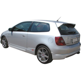 Achterbumperskirt passend voor Honda Civic HB 3-deurs 2001-2005 'R-look' (ABS)