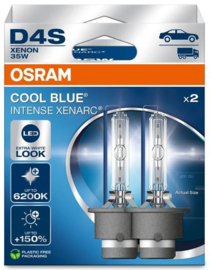 Osram Xenarc Cool Blue Intense NextGen Xenon lampen - D4S - 12V/35W - set à 2 stuks (max. 6200K)