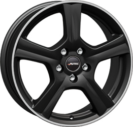 AUTEC IONIK 17inch 6,5j 5/112 ET38 Naaf 57,1mm Mat Zwart / Gepolijst