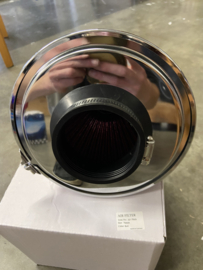 Air Filter 76mm Rood/Chroom
