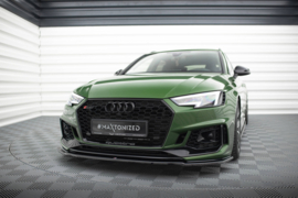 Maxton Design VOORSPLITTER V.2 AUDI RS4 B9 Gloss Black