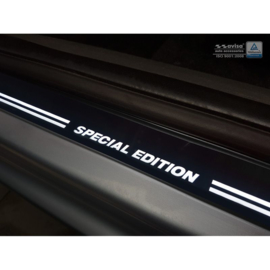 Universele RVS Instaplijsten met witte LED verlichting 'Special Edition' - 4-delig